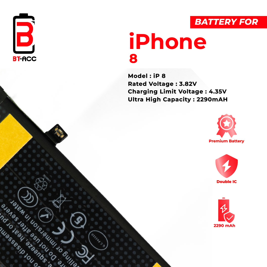 BT-ACC Baterai Ultra High Capacity iPhone 8 (2290mAh) - Image 6