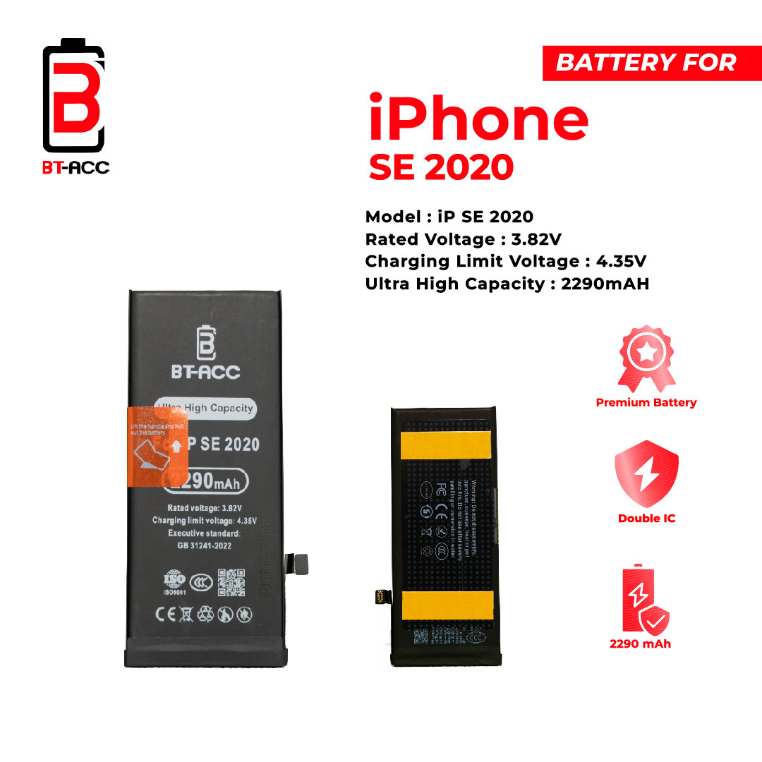 BT-ACC Baterai Ultra High Capacity iPhone SE 2020 (2290mAh) - Image 3