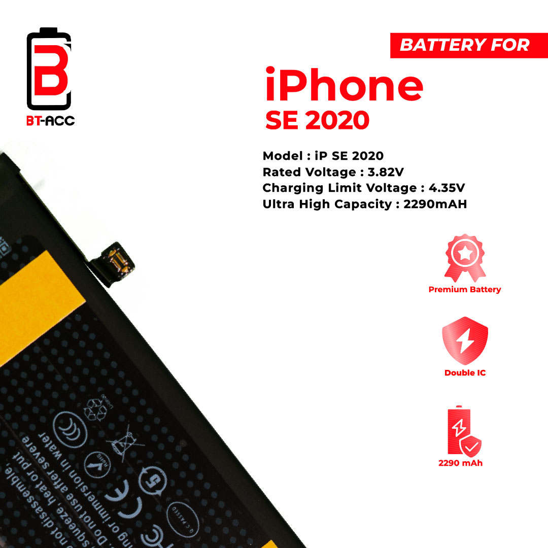 BT-ACC Baterai Ultra High Capacity iPhone SE 2020 (2290mAh) - Image 4