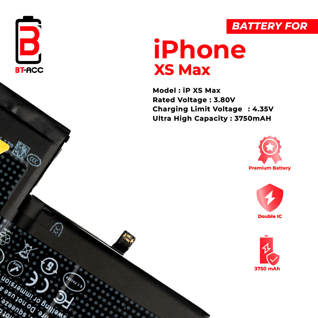 BT-ACC Baterai Ultra High Capacity For iPhone XS Max (3750mAh) - Image 4