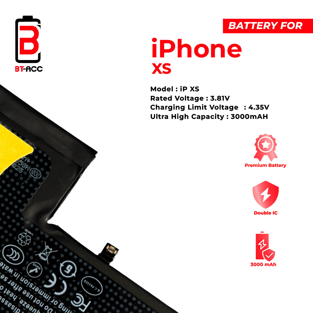 BT-ACC Baterai Ultra High Capacity For iPhone XS (3000mAh) - Image 4