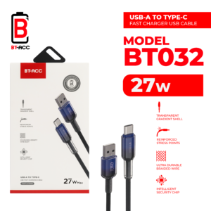 BT-ACC BT032 Kabel Data 27W USB-A To USB-C