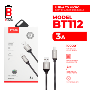 BT-ACC BT112 Kabel Data 3A USB-A To USB Micro