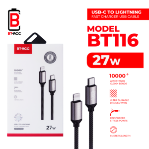 BT-ACC BT116 Kabel Data 27W USB-C To Lightning