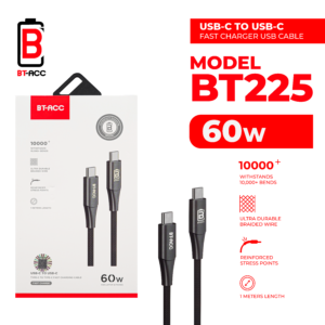 BT-ACC BT225 Kabel Data 60W USB-C To USB-C