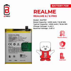 BT-ACC Baterai Realme 6 / 6 Pro / BLP757