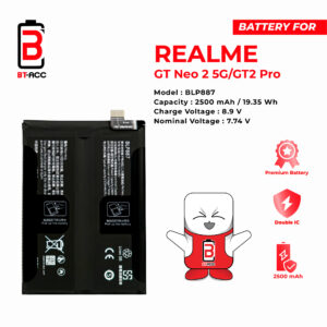 BT-ACC Baterai Realme GT Neo 5G / GT 2 Pro / BLP887
