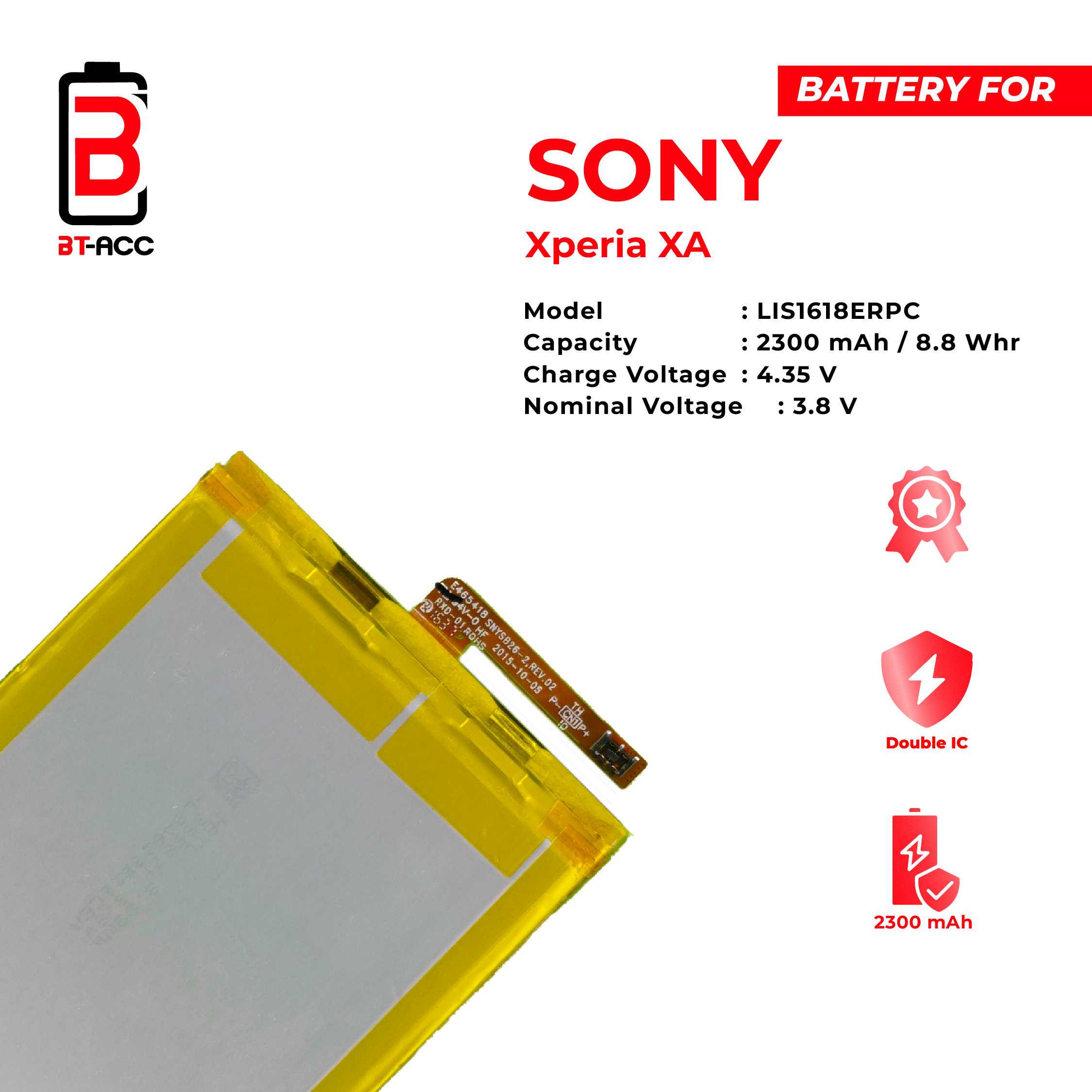 BT-ACC Baterai Sony Xperia XA / LIS1618ERPC - Gambar 3