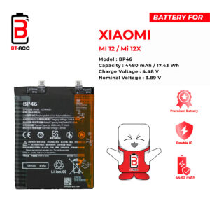 BT-ACC Baterai Xiaomi Mi 12 / Mi 12X - BP46