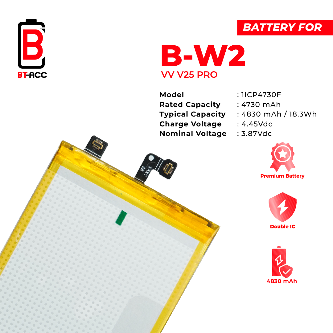 BT-ACC Baterai Vivo V25 Pro / B-W2 - Gambar 3