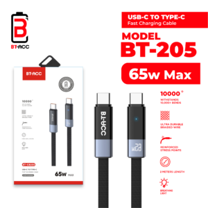 BT-ACC BT-CB205 Kabel Data Type-C to Type-C 65W - 2m