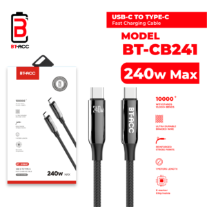 BT-ACC BT-CB241 Kabel Data Type-C to Type-C 240W Super Fast Charging 1m