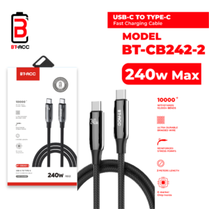 BT-ACC BT-CB242 Kabel Data Type-C to Type-C 240W Super Fast Charging 2m