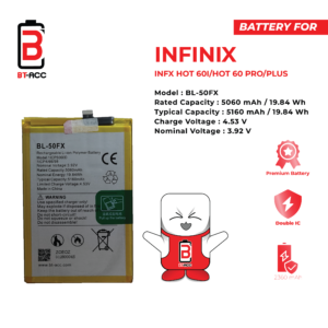 BT-ACC BL-50FX Baterai Infinix Hot 60i 4G / Hot 60 Pro / Hot 60 Pro+