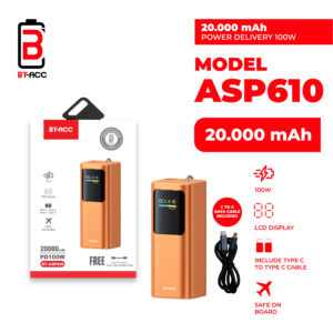 BT-ACC BT-ASP610 Power Bank 20000mAh PD 100W Fast Charging