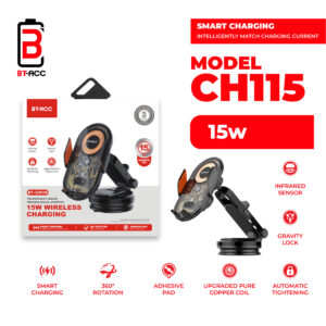 BT-ACC BT-CH115 Car Holder Wireless Charging 15W