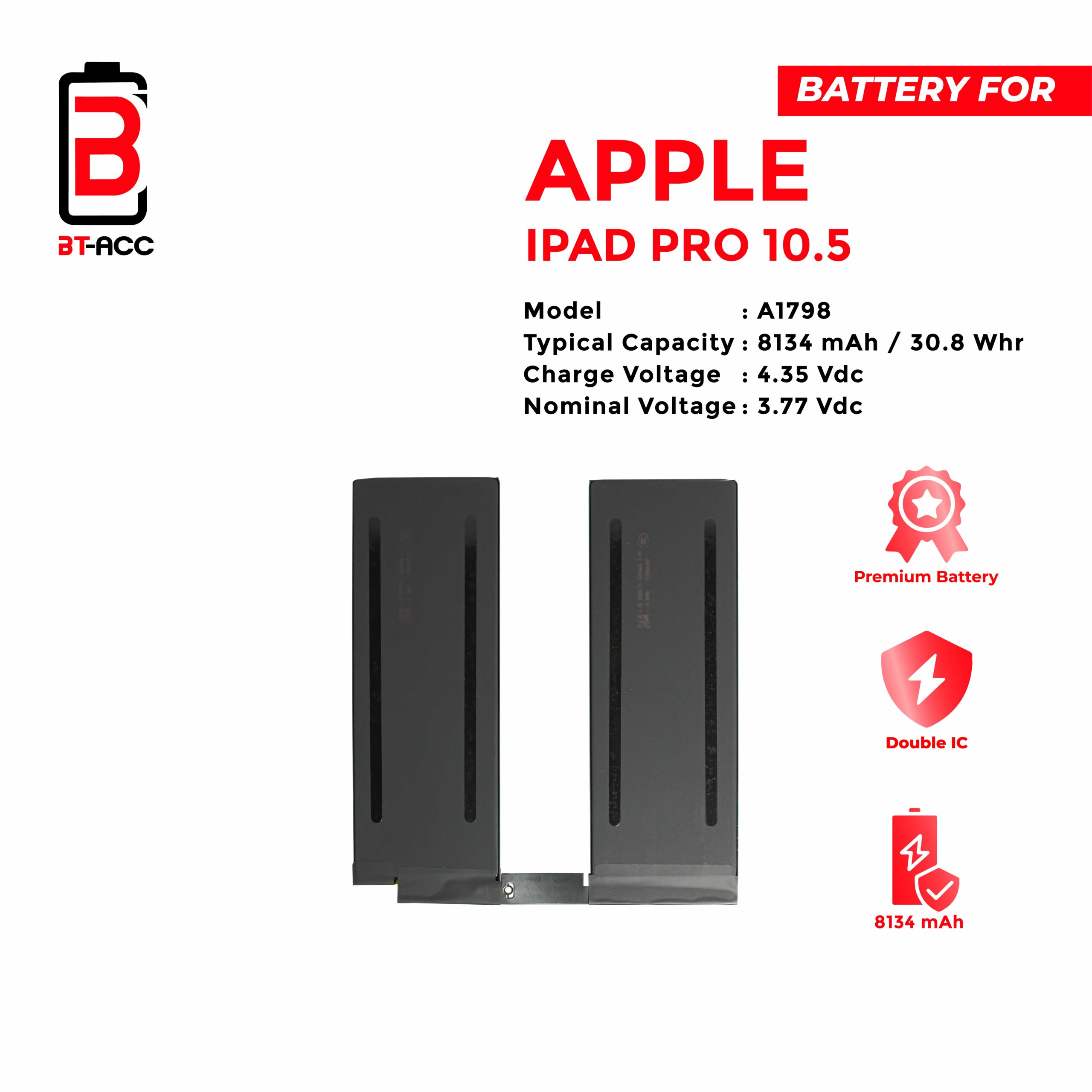 BT-ACC Baterai iPad Pro10.5" - Gambar 3