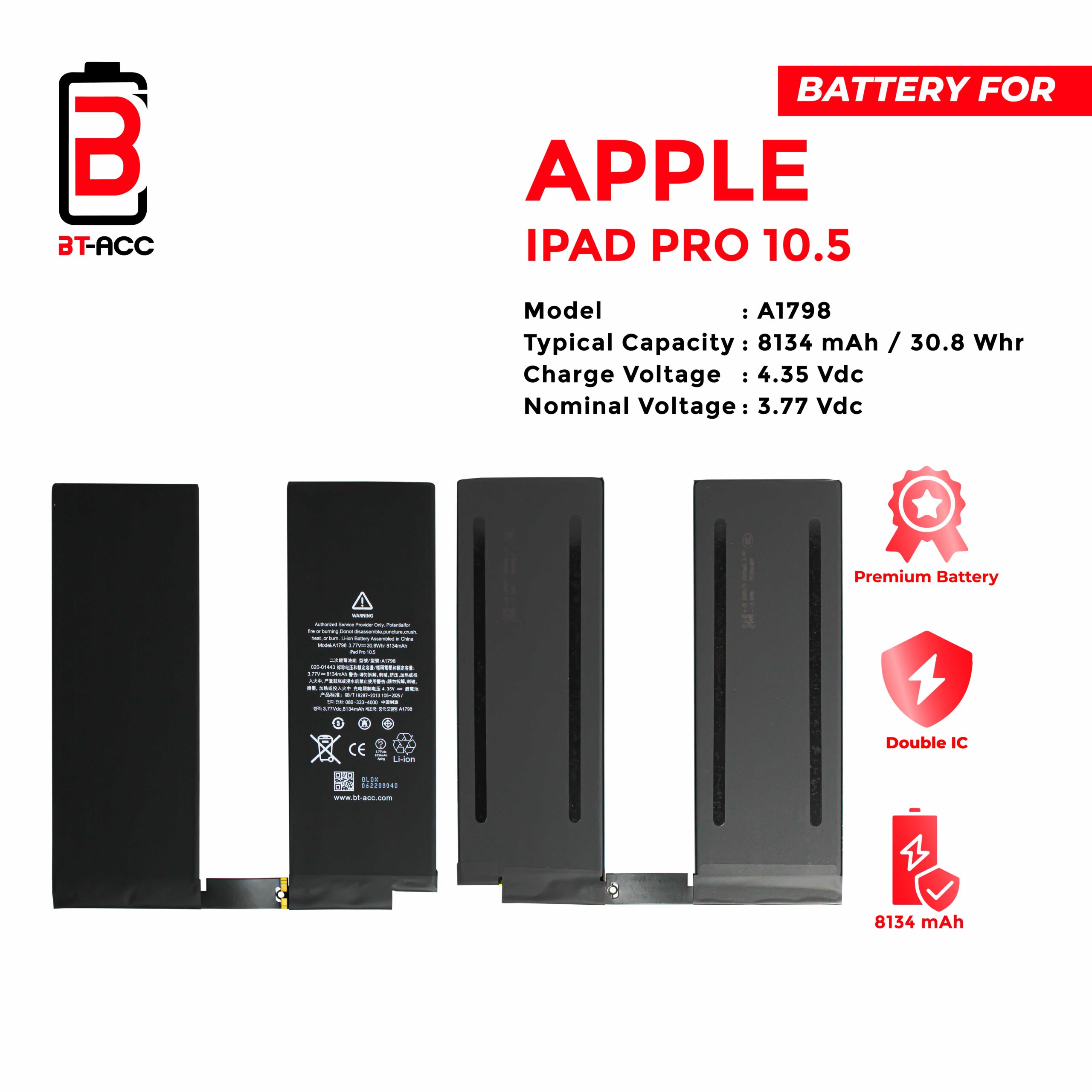 BT-ACC Baterai iPad Pro10.5" - Gambar 2