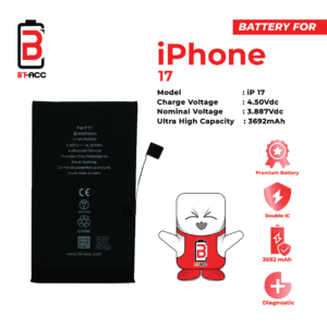 BT-ACC Baterai iPhone 17 (3692 mAh)