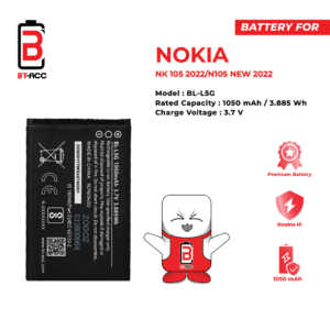 BT-ACC Baterai Nokia 105 2022 / Nokia N105 New 2022 / BL-L5G