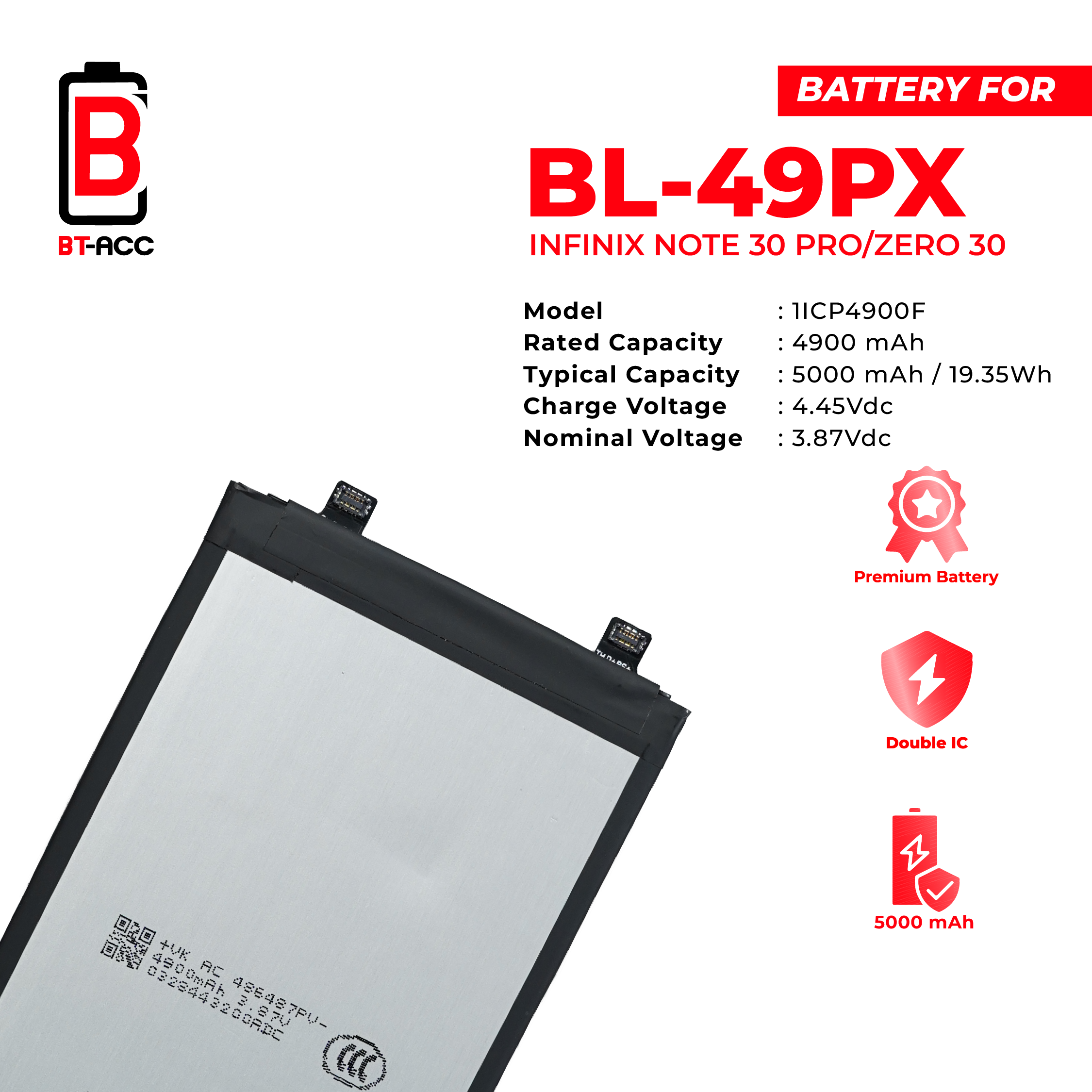 BT-ACC Infinix Note 30 Pro / Zero 30 - BL49PX - Gambar 2