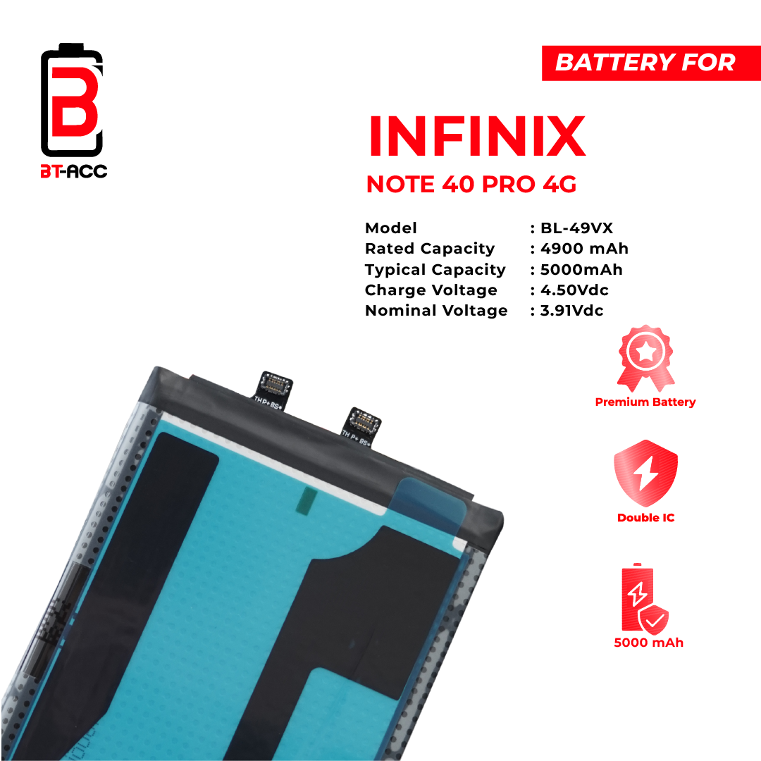 BT-ACC Baterai Infinix Note 40 Pro 4G / BL-49VX - Image 3