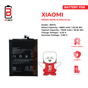 BT-ACC Baterai Xiaomi Redmi Note 15 Pro+ / BM73