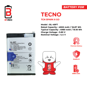BT-ACC Baterai Tecno Spark 6 Go / BL-49FT