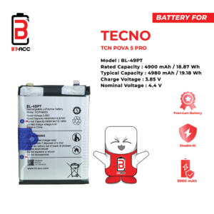 BT-ACC Baterai Tecno Pova 5 Pro / BL-49PT
