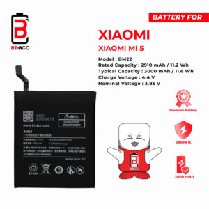 BT-ACC Baterai Xiaomi 5 / MI 5 / BM22