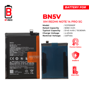 BT-ACC Baterai Redmi Note 14 Pro 5G / BN5V