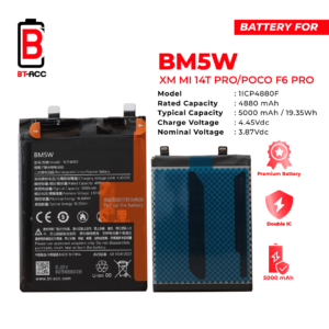 BT-ACC Baterai Xiaomi 14T Pro / Poco F6 Pro / BM5W