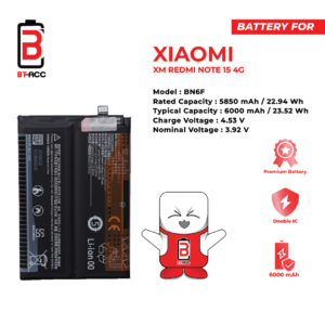 BT-ACC Baterai Xiaomi Redmi Note 15 4G