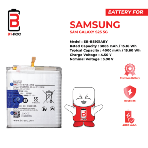 BT-ACC Baterai Samsung S25 5G / EB-BS931ABY